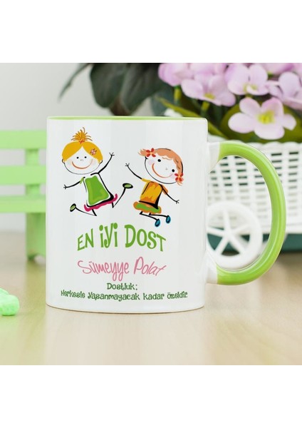 En İyi Dost Kupa Bardak - Yeşil