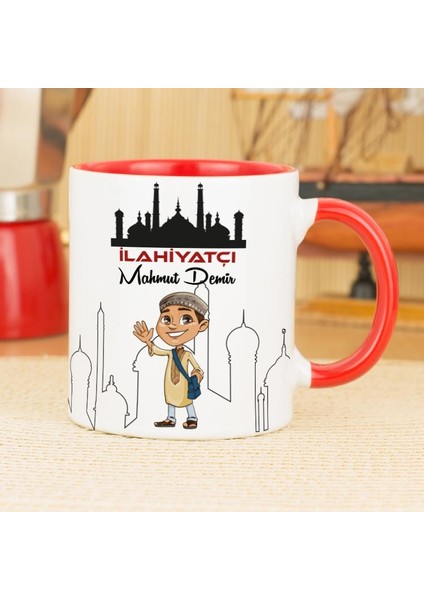 İlahiyatçı Kupa Bardak - Kırmızı