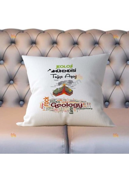 Jeoloji Mühendisi Yeşil Tasarım Yastık