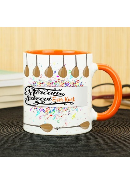 Saz Kupa Bardak - Turuncu