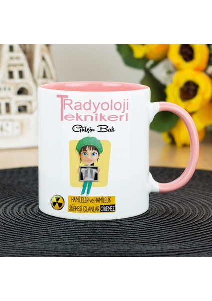 Radyoloji Teknikeri Kupa Bardak - Pembe