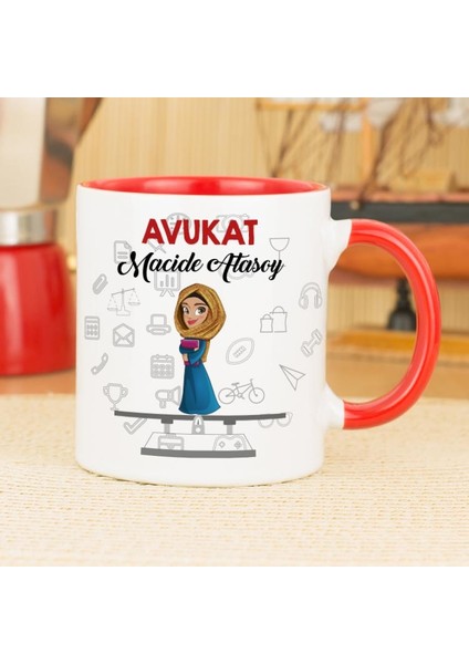 Avukat Kupa Bardak - Kırmızı