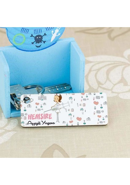 Hemşire Şırınga Tasarım Anahtarlık