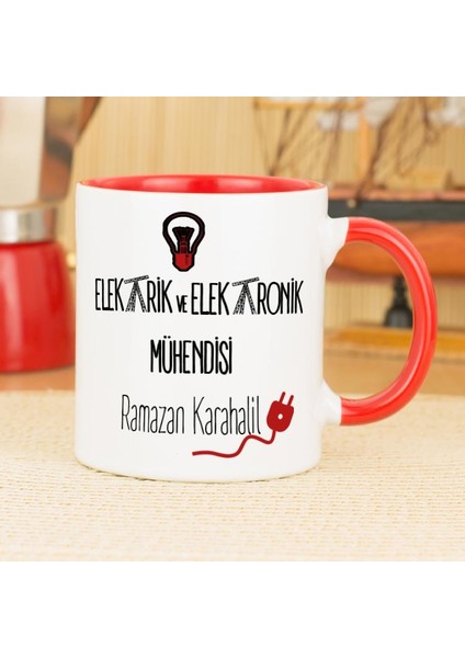Elektrik Ve Elektronik Mühendisi Kupa Bardak - Kırmızı