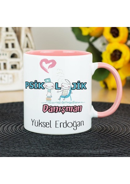 Psikolojik Danışman Kupa Bardak - Pembe
