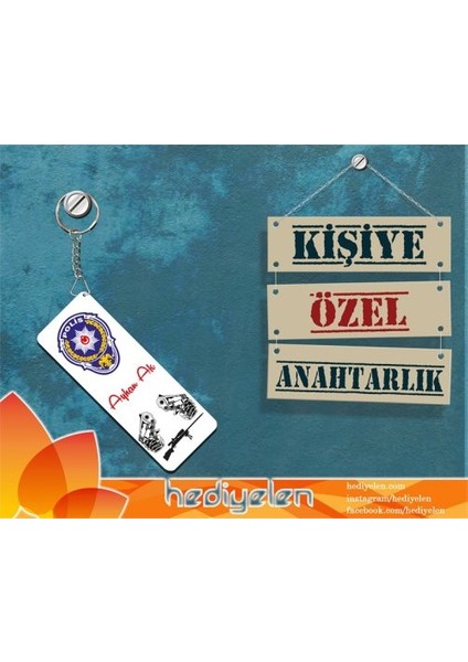 Polis Tasarımlı Anahtarlık