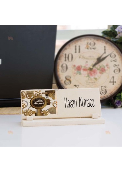 Makine Mühendisi Tasarımlı Taş İsimlik