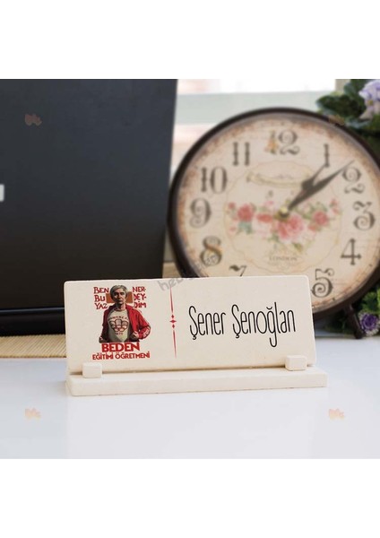 Beden Eğitimi Öğretmenine Hediye Şener Şen Tasarım Taş İsimlik