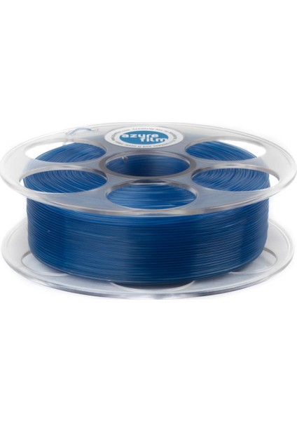 Azure Film PLA Filament - Transparan Mavi 1,75 mm, 1 kg