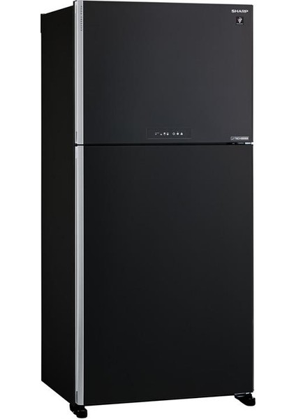 SJ-XG740G-BK 600 Litre Premium Cam Kapaklı Buzdolabı Siyah