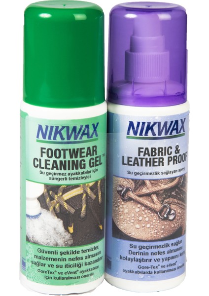 İkili Paket Twin Fabric & Leather Spray + Footwear Cleaning Gel