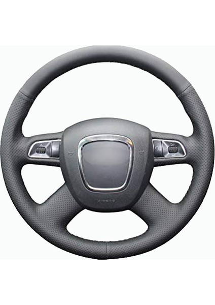 Audi A4 B7 B8 Modellere Uyumlu Araca Özel Deri Direksiyon Kılıfı