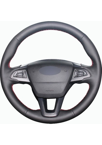Ford Kuga 16-18 Uyumlu Araca Özel Deri Direksiyon Kılıfı