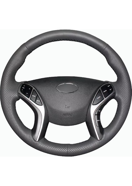 Hyundai I30 12-16 Uyumlu Araca Özel Deri Direksiyon Kılıfı