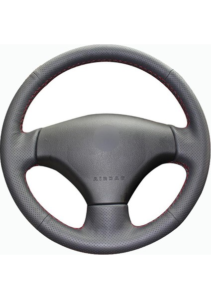 Peugeot 207 Uyumlu Araca Özel Deri Direksiyon Kılıfı