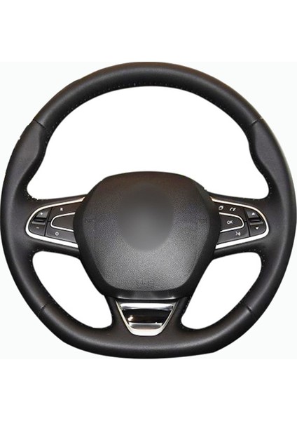 Renault Scenic 16-18 Uyumlu Araca Özel Deri Direksiyon Kılıfı