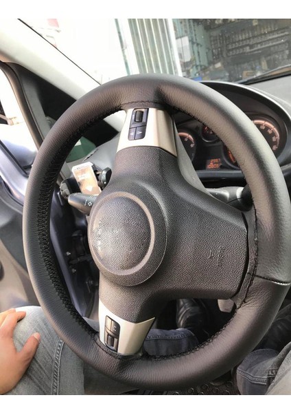 Dikmeli Hakiki Deri Direksiyon Kılıfı Renkli İpli indirimleri