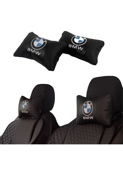 Bmw Araca Özel Nakışlı Oto Deri Boyun Yastığı fiyatları