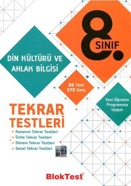 Tudem Yayınları 8. Sınıf Din Kültürü Ve Halak Bilgisi Tekrar Testleri