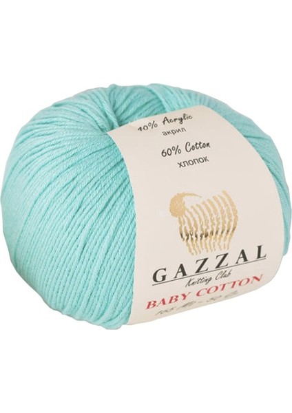 Baby Cotton Turkuaz Bebek Yünü-3452