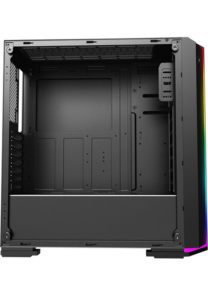 Power Boost VK-G3906S USB3.0 Siyah Rainbow RGB Fan Strip Kasa (PSU Yok) (JBST-VKG3906S)