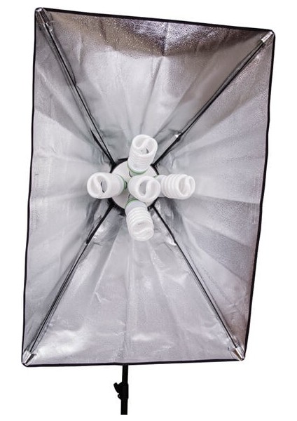 Softbox 60X80Cm 5 Duyulu 2M Stand Sürekli Işık Yotuber Kit Blogger Kit