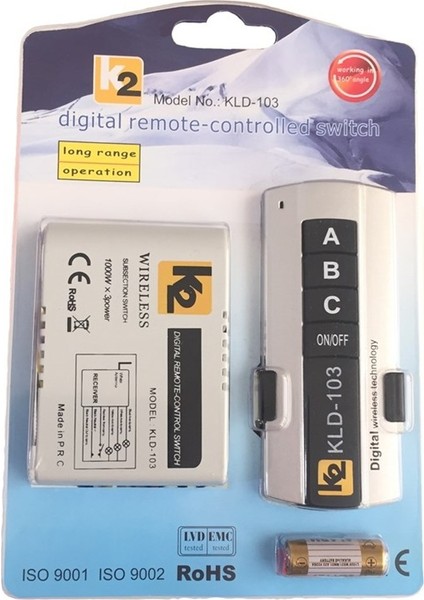 Uzaktan Kumanda 3 Kademe Avize Led Kumandası