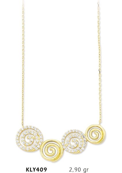 14 Ayar Altın Halka Kolye Kly409