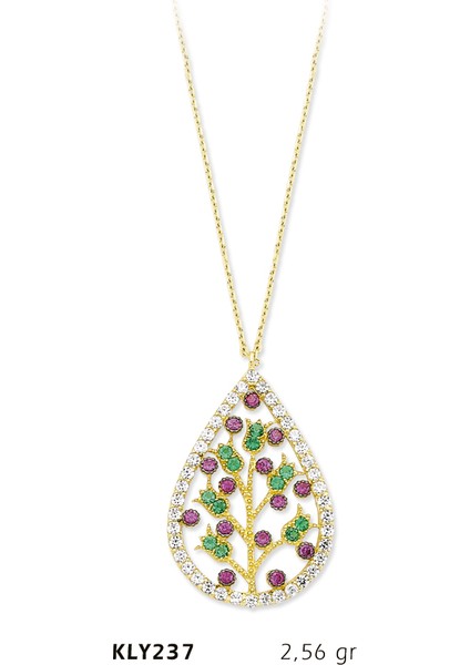 14 Ayar Altın Hayat Ağacı Kolye Kly237