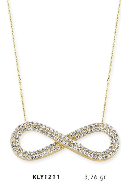 14 Ayar Altın Sonsuzluk Kolye Kly1211