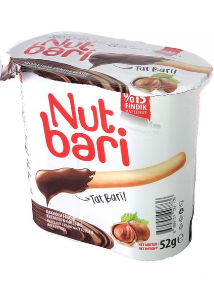 52 gr Grissini Ve Kakaolu Fındık Kreması x4 Adet