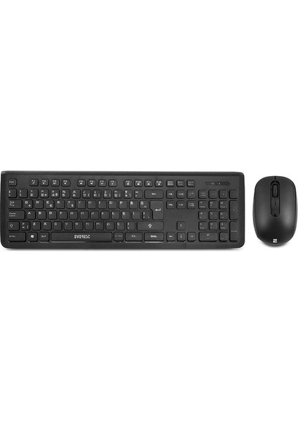 Presty KM-62 Siyah Kablosuz Q Multimedia Klavye + Mouse Set
