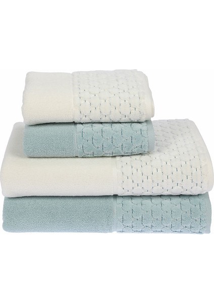 Adria Best Set (Hamam Takımı) Krem/K.Mint-Mint