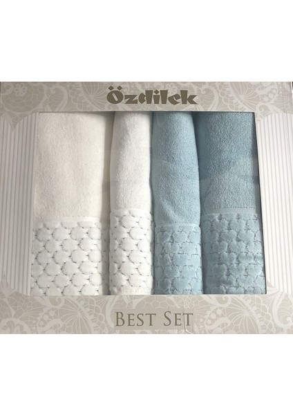 Adria Best Set (Hamam Takımı) Krem/K.Mint-Mint fırsatları