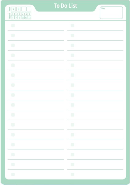 Masa Blok To Do List 20X28Cm