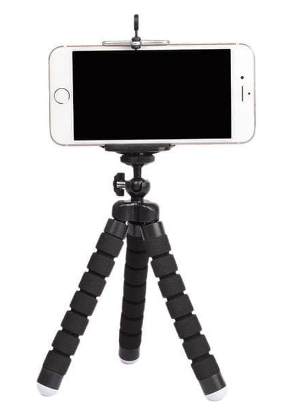 Sünger Ayaklı Akrobatik Cep Telefonu Ahtapot Tripod 3 Ayak