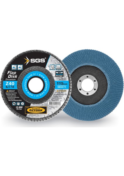 473 Flap Disk Zirconium Zımpara 115 Mm Z 80 Kum