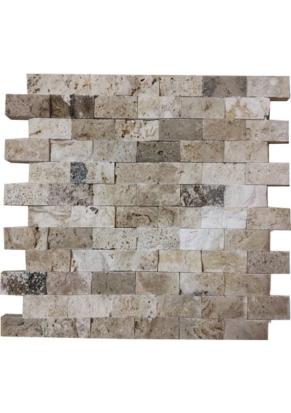 2,5x5cm Valencia Traverten Patlatma Mozaik