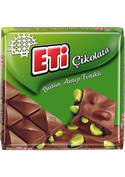 Çikolata Antep Fıstıklı Kare 6'li