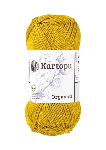 Organica 50G Zeytin Yeşili El Örgü İpi - K1358