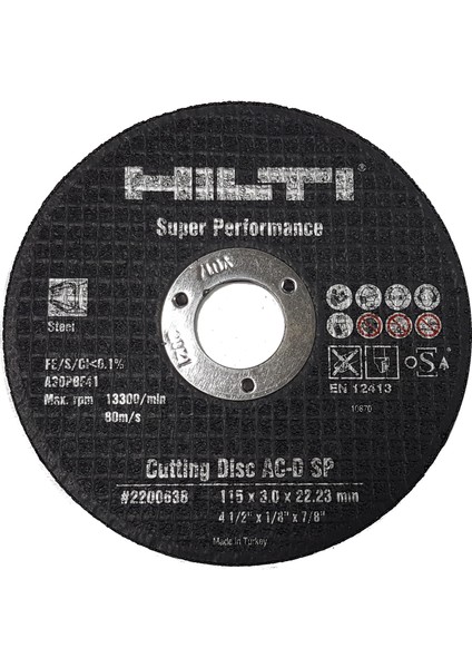 Metal Kesici 115X3X22Mm