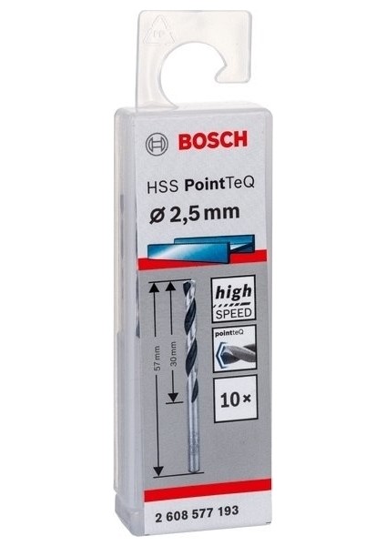 Hss Pointteq 2,5 Mm Metal Matkap Ucu (10 Adet)
