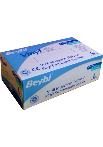 Vinil Pudrasız Eldiven L 100'lü Paket