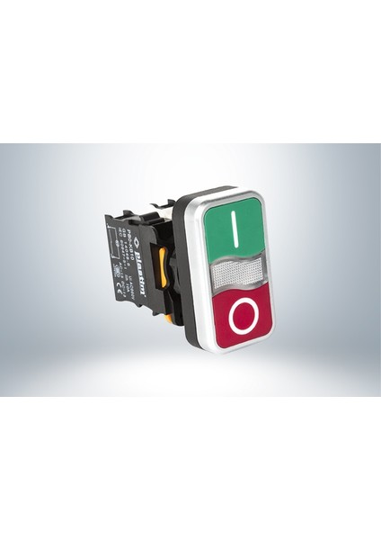 Işıklı İkiz Buton Led 24V 1No+1Nc