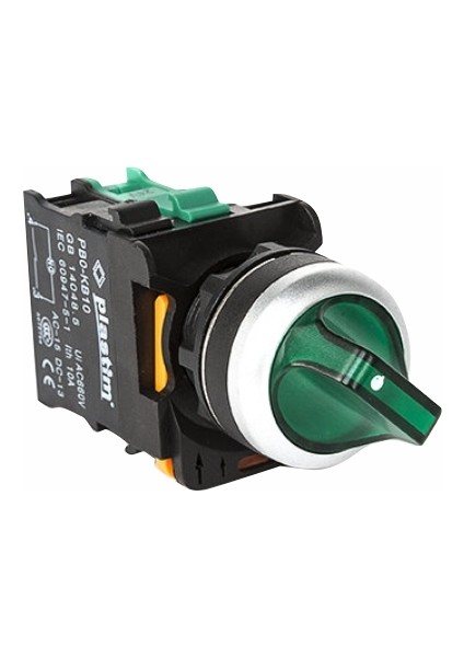 Işık Mandal Buton 0-1 Yeşil Led 24V