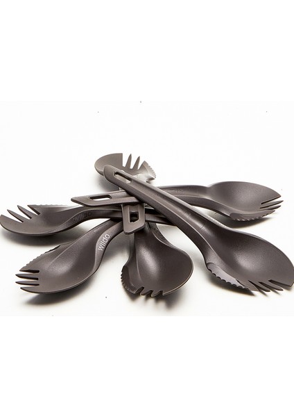 Spork Tek Renk 6lı Çatal Kaşık Set 63113