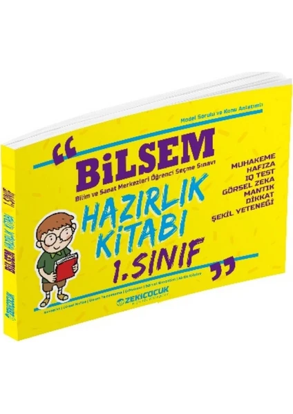 Örnek Akademi Yayınları Bilsem 1. Sınıf Hazırlık Kitabı Zeki Çocuk Eğitici Kitaplar