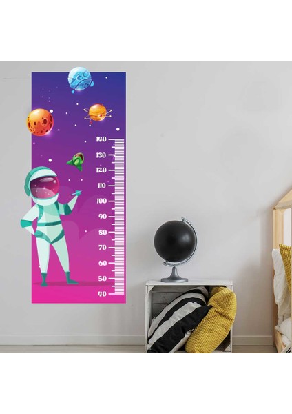 Astronot Boy Ölçer Sticker