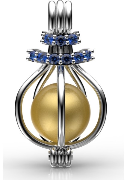 Safir Hürrem Kolye Seti 9-10 Mm Sarı Güney Denizi
