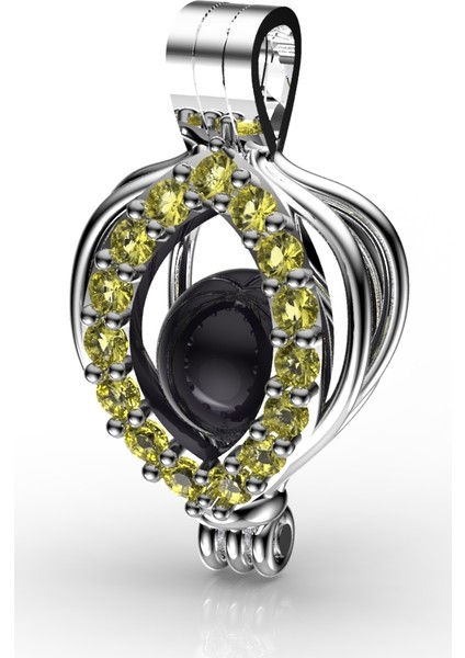 Citrine İnci Tanem Kolye Seti 9-10 Mm Tahiti